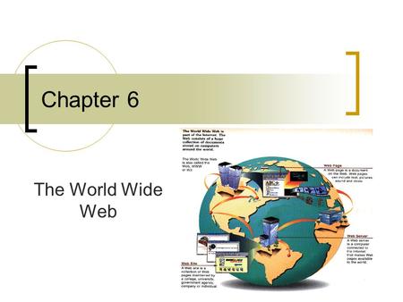 Chapter 6 The World Wide Web. Web Pages Each page is an interactive multimedia publication It can include: text, graphics, music and videos Pages are.