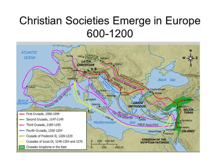 Christian Societies Emerge in Europe