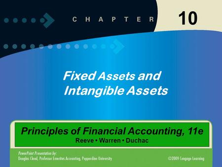 10 Fixed Assets and Intangible Assets