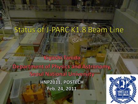 J-PARC: Where is it? J-PARC (Japan Proton Accelerator Research Complex) Tokai, Japan 50 GeV Synchrotron (15  A) 400 MeV Linac (350m) 3 GeV Synchrotron.
