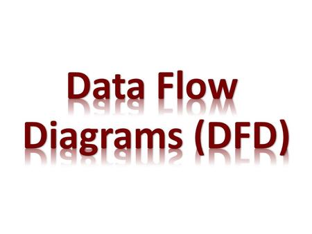 A data flow diagram (DFD) maps how data moves through a system. It shows how data entering the system (input) is transformed (process) and changed into.
