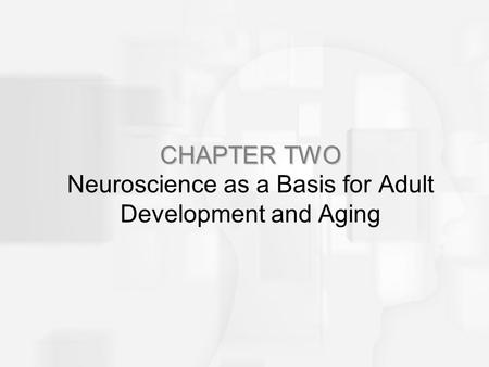 CHAPTER TWO CHAPTER TWO Neuroscience as a Basis for Adult Development and Aging.