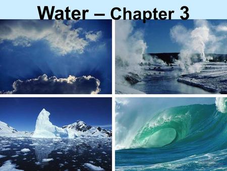 Water – Chapter 3.