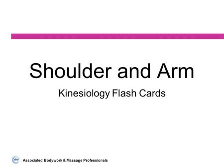Kinesiology Flash Cards