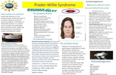 Prader-Willie Syndrome