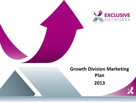 Growth Division Marketing Plan 2013. Vendors Aerohive Exinda Imperva Infoblox Palo Alto Networks.