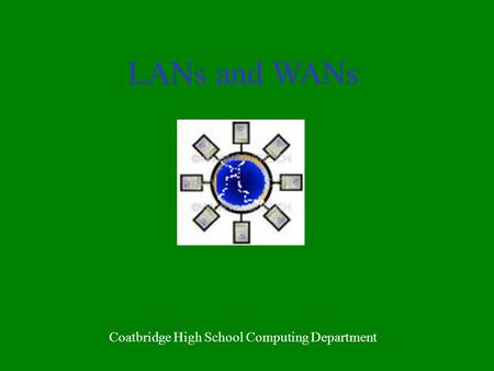 LANs and WANs Coatbridge High School Computing Department.