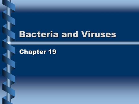 Bacteria and Viruses Chapter 19 anthrax Strep throat.