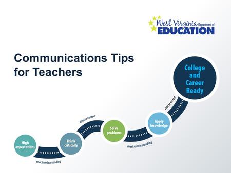 Communications Tips for Teachers. Welcome! These tips were gathered from a variety of online resources available to help educators communicate about Common.