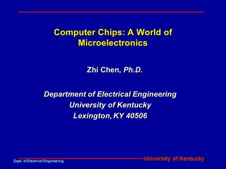 Computer Chips: A World of Microelectronics