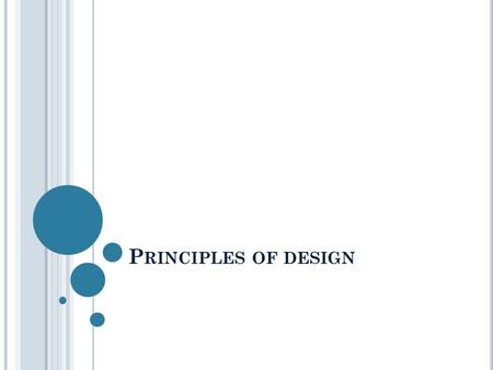Principles of design.