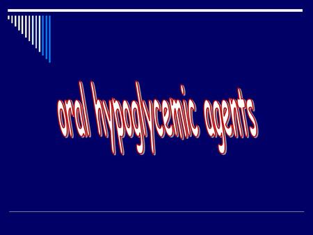 oral hypoglycemic agents