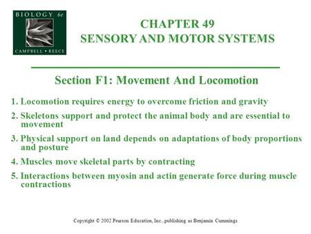 CHAPTER 49 SENSORY AND MOTOR SYSTEMS