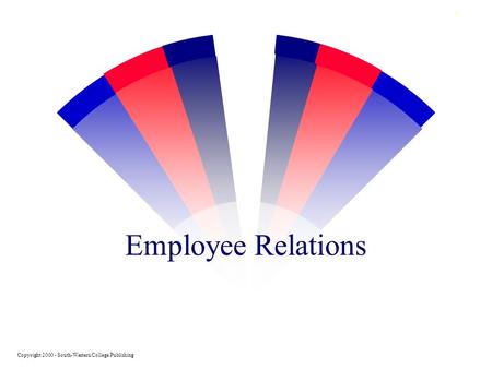 0 Employee Relations Copyright 2000 - South-Western College Publishing.