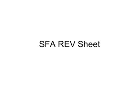 SFA REV Sheet. Directions 1. Go to www.orso2ndperiod.wikispaces.com. Open the power point titled SFA Review Directions. Use it and the textbook to complete.