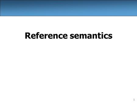 1 Reference semantics. 2 A swap method? Does the following swap method work? Why or why not? public static void main(String[] args) { int a = 7; int b.