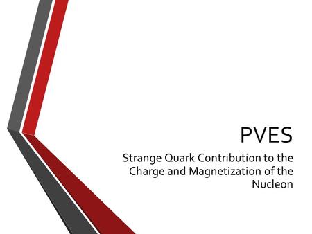 PVES Strange Quark Contribution to the Charge and Magnetization of the Nucleon.