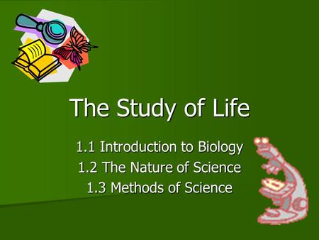 1.1 Introduction to Biology