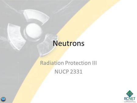 Radiation Protection III NUCP 2331