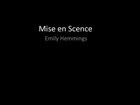 Mise en Scence Emily Hemmings. ‘’ Don’t Look Now’’ 1973 Nicolas Roeg.