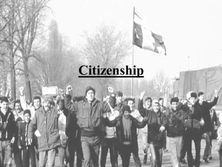 Citizenship Introduction Citizenship is the legal relationship between an individual and a State. It is a relationship that includes both rights and.