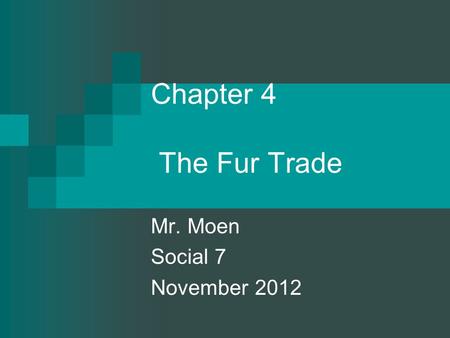 Mr. Moen Social 7 November 2012