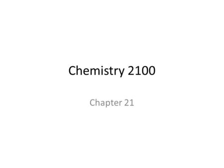 Chemistry 2100 Chapter 21. Lipids Fatty Acids oleic acid (mp 4°C) stearic acid (mp 70°C)