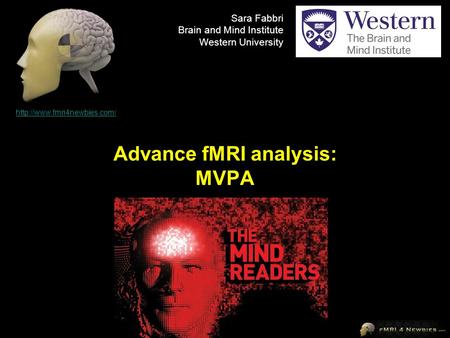 Advance fMRI analysis: MVPA