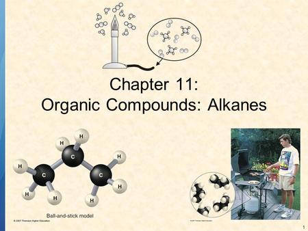 1 Chapter 11: Organic Compounds: Alkanes. 2 ORGANIC COMPOUNDS: In 1828, Friedrich Wöhler first synthesized an organic compound from an inorganic source.