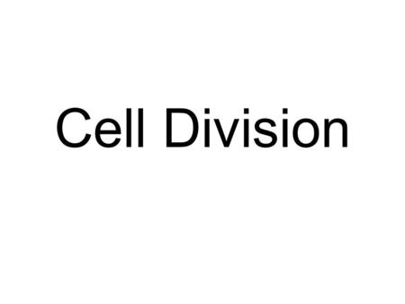 Cell Division. Prokaryotes Binary fission is the way in which bacteria divide and produce two new cells.