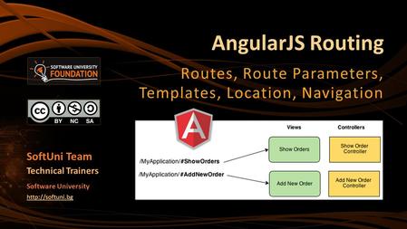 AngularJS Routing Routes, Route Parameters, Templates, Location, Navigation SoftUni Team Technical Trainers Software University