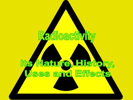What is radioactivity? Radioactivity describes an atom which undergoes radioactive decay. Radioactive decay is when an unstable atom of an element emits.