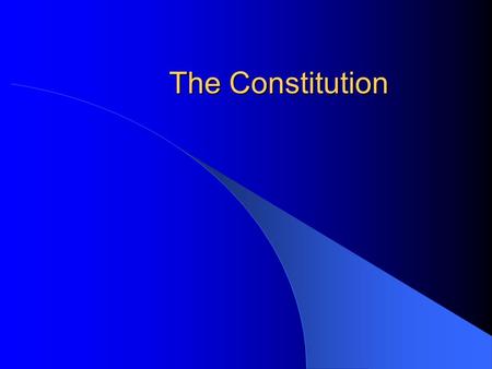 The Constitution. Constitution Definition – A nation’s basic law. It creates political institutions, assigns or divides powers in government, and often.