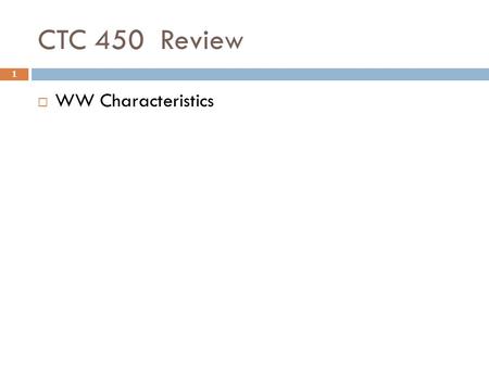 CTC 450 Review 1  WW Characteristics. Objectives 2  Understand the basics of storm drainage systems  Understand the basics of sewer systems.