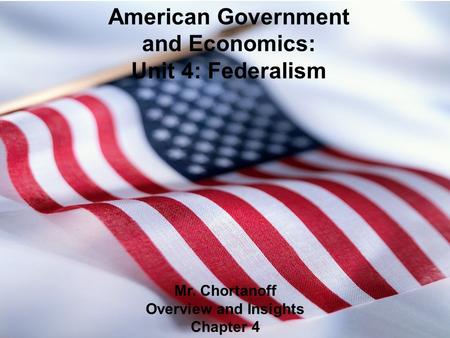 American Government and Economics: