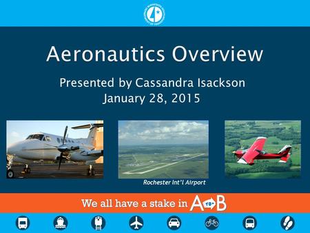 Presented by Cassandra Isackson January 28, 2015 Rochester Int’l Airport.
