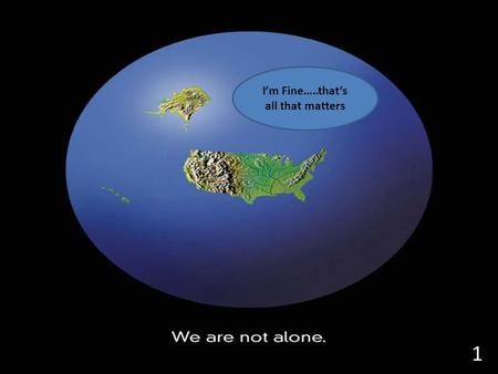 I’m Fine…..that’s all that matters 1. Why do we study Geography?????? Population Growth Religion Culture Economies Interaction with the Environment Ideas.