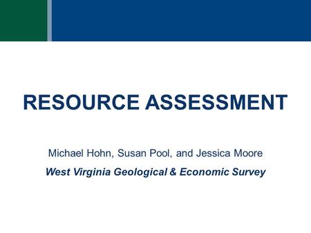 West Virginia Geological & Economic Survey