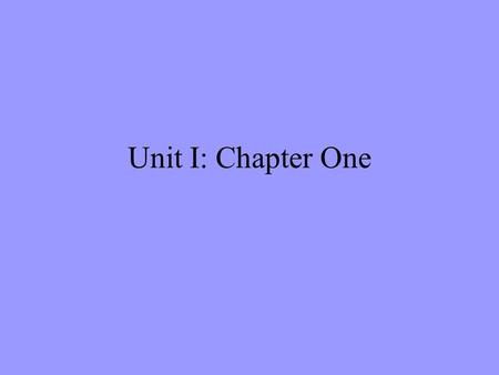 Unit I: Chapter One. Utopia First described in Plato’s Republic. Usually refers to politics or government. Idea of “perfect” society. Can a “perfect”