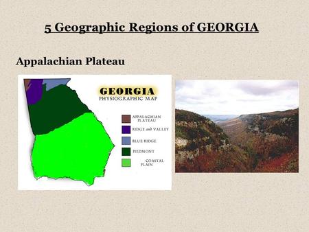 5 Geographic Regions of GEORGIA