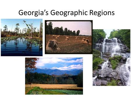 Georgia’s Geographic Regions. What makes a region? A region is the basic unit of study in geography A region can be defined by common characteristics.