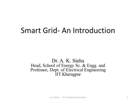 Smart Grid- An Introduction