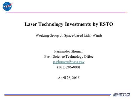 Laser Technology Investments by ESTO