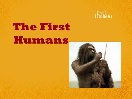 The First Humans. 65 Million Years Ago DinosaursDinosaurs died out app 65 million years ago. The first human like hominids did not appear until around.