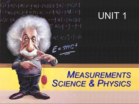 End Show Slide 1 of 33 © Copyright Pearson Prentice Hall The International System of Units > WELCOME BACK! Hi…My Name is Dr. P M EASUREMENTS S CIENCE &