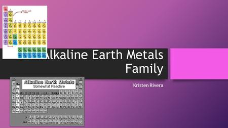 Alkaline Earth Metals Family