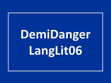 DemiDanger LangLit06. They've Got Character Back to Real Life That Pesky Revolution Role PlayThe House of Mirrors Heroes 100 200 300 400 500.