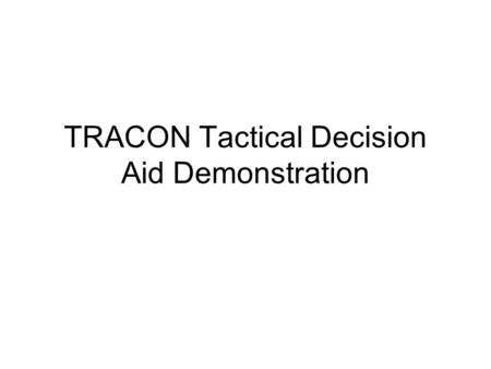 TRACON Tactical Decision Aid Demonstration. Editing Icing Potential Grid.