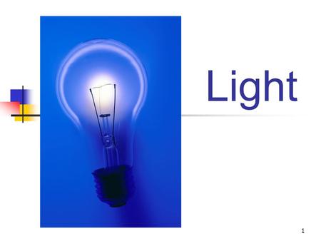 1 Light. 2 Visible Light Wavelengths range from 400 nm to 700 nm Longest wavelength = red Shortest wavelength = violet 1 nm = 1 x 10 -9 m.