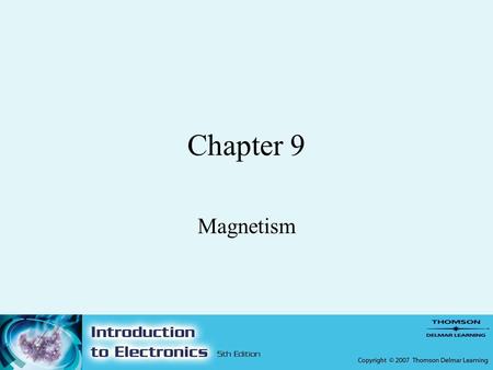 Chapter 9 Magnetism.